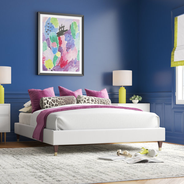 Etta Avenue™ Teen Harlow Performance Velvet Platform Bed Frame